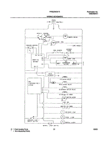 21 - Wiring Schematic parts for Frigidaire Refrigerator FRS23W3AQ3 from AppliancePartsPros.com