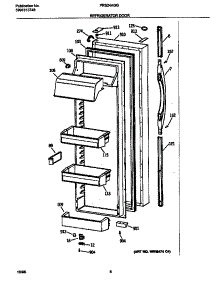 04 - Refr Door parts for Frigidaire Refrigerator FRS24AGGB1 from AppliancePartsPros.com