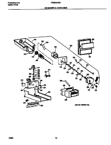 07 - Icemaker Container parts for Frigidaire Refrigerator FRS24AGGB1 from AppliancePartsPros.com