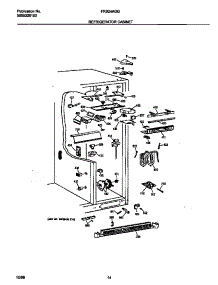 08 - Refr Cabinet parts for Frigidaire Refrigerator FRS24AGGB2 from AppliancePartsPros.com
