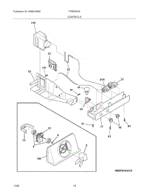 11 - Controls parts for Frigidaire Refrigerator FRS23W3AWP from AppliancePartsPros.com