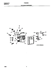 03 - Ice & Water Dispenser parts for Frigidaire Refrigerator FRS24BGGW3 from AppliancePartsPros.com