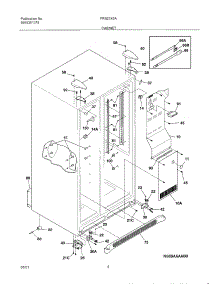 07 - Cabinet parts for Frigidaire Refrigerator FRS23X5AW1 from AppliancePartsPros.com