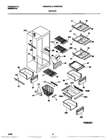 05 - Shelves parts for Frigidaire Refrigerator FRS24WPCD0 from AppliancePartsPros.com