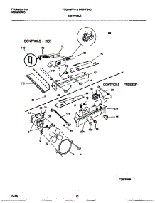 06 - Controls parts for Frigidaire Refrigerator FRS24WPCD0 from AppliancePartsPros.com