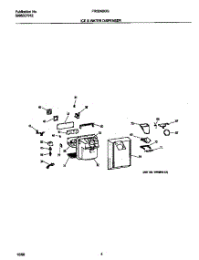 03 - Ice & Water Dispenser parts for Frigidaire Refrigerator FRS24BGGW2 from AppliancePartsPros.com