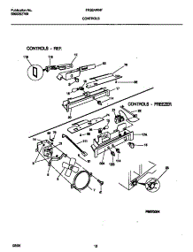 06 - Controls parts for Frigidaire Refrigerator FRS24WNFW0 from AppliancePartsPros.com
