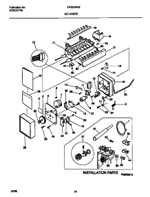10 - Ice Maker parts for Frigidaire Refrigerator FRS24WNFW0 from AppliancePartsPros.com