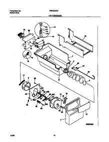 09 - Ice Container parts for Frigidaire Refrigerator FRS24ZGGD3 from AppliancePartsPros.com