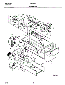 09 - Ice Container parts for Frigidaire Refrigerator FRS24WSGW5 from AppliancePartsPros.com