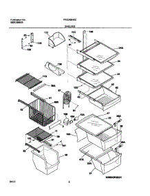 09 - Shelves parts for Frigidaire Refrigerator FRS26BH5CW0 from AppliancePartsPros.com