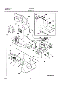 11 - Controls parts for Frigidaire Refrigerator FRS26BH6CS1 from AppliancePartsPros.com