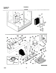 13 - System parts for Frigidaire Refrigerator FRS26BH6CS1 from AppliancePartsPros.com