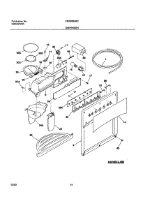 15 - Dispenser parts for Frigidaire Refrigerator FRS26BH6CS1 from AppliancePartsPros.com