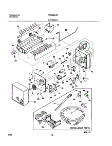 19 - Ice Maker parts for Frigidaire Refrigerator FRS26BH6CS1 from AppliancePartsPros.com