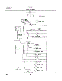 20 - Wiring Schematic parts for Frigidaire Refrigerator FRS26F5AQ4 from AppliancePartsPros.com