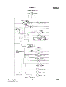 21 - Wiring Schematic parts for Frigidaire Refrigerator FRS26F5AQ4 from AppliancePartsPros.com