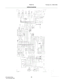 23 - Wiring Diagram parts for Frigidaire Refrigerator FRS26FCDB5 from AppliancePartsPros.com