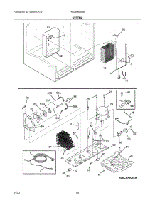 13 - System parts for Frigidaire Refrigerator FRS26H5DSB0 from AppliancePartsPros.com
