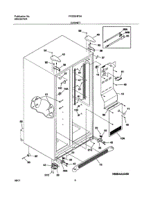 07 - Cabinet parts for Frigidaire Refrigerator FRS26HF5AQ0 from AppliancePartsPros.com