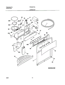 15 - Dispenser parts for Frigidaire Refrigerator FRS26HF5AQ0 from AppliancePartsPros.com