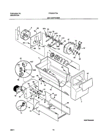 17 - Ice Container parts for Frigidaire Refrigerator FRS26HF5AQ0 from AppliancePartsPros.com