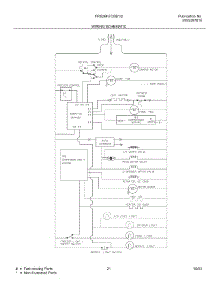 21 - Witing Schematic parts for Frigidaire Refrigerator FRS26H7CSB2 from AppliancePartsPros.com