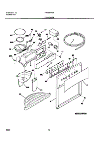 15 - Ice & Water Dispenser parts for Frigidaire Refrigerator FRS26HF5AQ5 from AppliancePartsPros.com