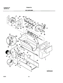 17 - Ice Container parts for Frigidaire Refrigerator FRS26HF5AQ5 from AppliancePartsPros.com