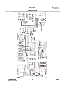 21 - Wiring Diagram parts for Frigidaire Refrigerator FRS26HF7BQ1 from AppliancePartsPros.com