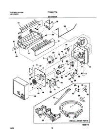 19 - Ice Maker parts for Frigidaire Refrigerator FRS26HF7BQ4 from AppliancePartsPros.com