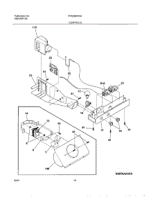 11 - Controls parts for Frigidaire Refrigerator FRS26KW3AB0 from AppliancePartsPros.com