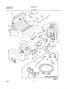 19 - Ice Maker parts for Frigidaire Refrigerator FRS26KW3AB0 from AppliancePartsPros.com