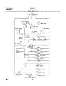 20 - Wiring Schematic parts for Frigidaire Refrigerator FRS26KF7AW5 from AppliancePartsPros.com