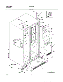 07 - Cabinet parts for Frigidaire Refrigerator FRS26R4AQ1 from AppliancePartsPros.com