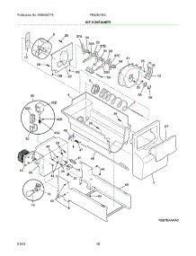 17 - Ice Container parts for Frigidaire Refrigerator FRS26LR5CQ0 from AppliancePartsPros.com