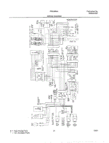 21 - Wiring Diagram parts for Frigidaire Refrigerator FRS26R4AQ1 from AppliancePartsPros.com