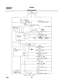 20 - Wiring Schematic parts for Frigidaire Refrigerator FRS26R4AQ3 from AppliancePartsPros.com