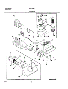 11 - Controls parts for Frigidaire Refrigerator FRS26R4AW7 from AppliancePartsPros.com
