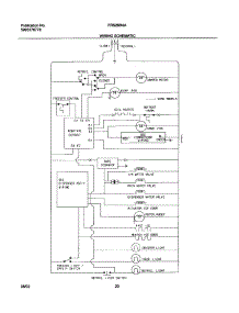 20 - Wiring Schematic parts for Frigidaire Refrigerator FRS26R4AW6 from AppliancePartsPros.com