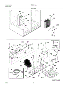 13 - System parts for Frigidaire Refrigerator FRS26W2AW7 from AppliancePartsPros.com