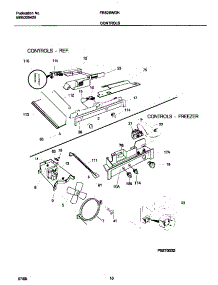 06 - Controls parts for Frigidaire Refrigerator FRS26WGHD3 from AppliancePartsPros.com