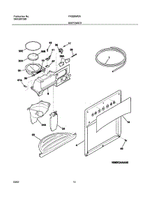 15 - Ice & Water Dispenser parts for Frigidaire Refrigerator FRS26W2AW4 from AppliancePartsPros.com