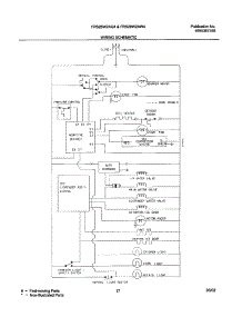 21 - Wiring Scheamtic parts for Frigidaire Refrigerator FRS26W2AW4 from AppliancePartsPros.com