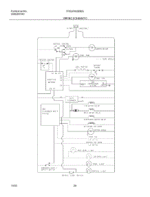 20 - Wiring Schematic parts for Frigidaire Refrigerator FRS26W2BSB5 from AppliancePartsPros.com