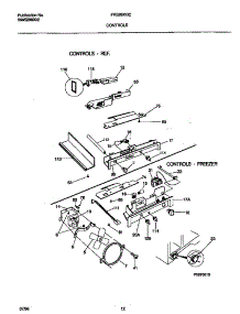 06 - Controls parts for Frigidaire Refrigerator FRS26XGCD3 from AppliancePartsPros.com