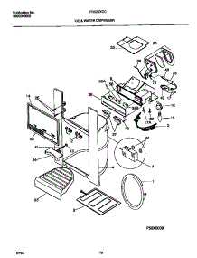 08 - Ice & Water Dispenser parts for Frigidaire Refrigerator FRS26XGCD3 from AppliancePartsPros.com