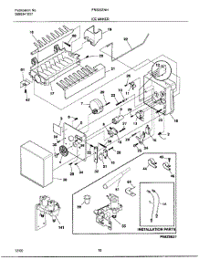 18 - Ice Maker parts for Frigidaire Refrigerator FRS26ZNHD5 from AppliancePartsPros.com