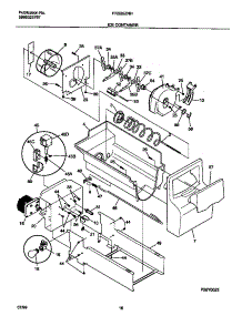 09 - Ice Container parts for Frigidaire Refrigerator FRS26ZNHW1 from AppliancePartsPros.com
