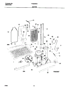 07 - System parts for Frigidaire Refrigerator FRS26WGHD3 from AppliancePartsPros.com